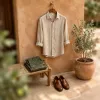 The refined power of the linen men’s long sleeve shirt