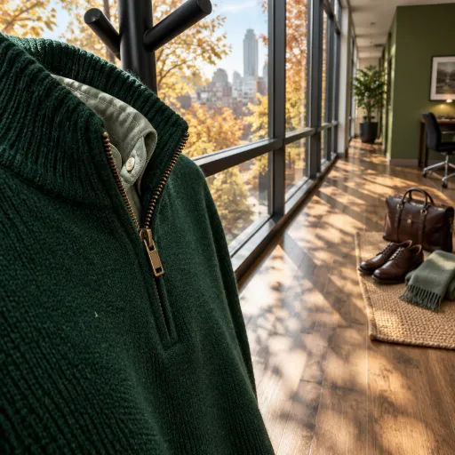 How to master the quarter zip business casual look for autumn office style