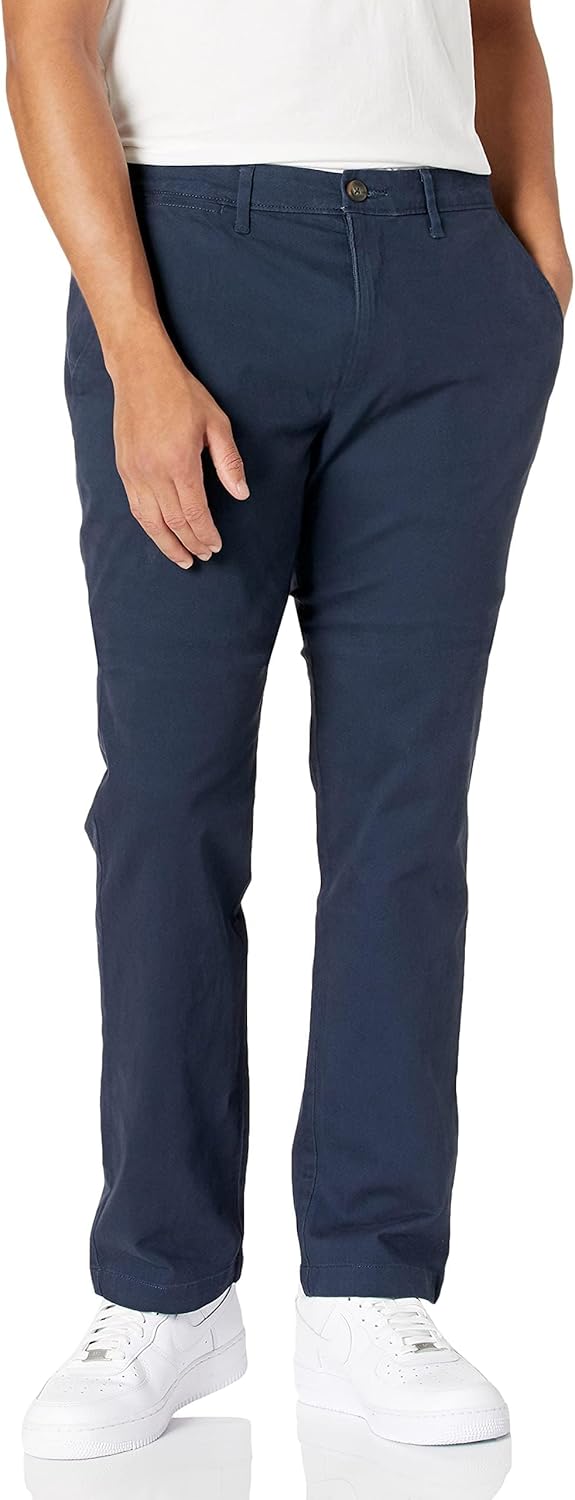 Men's Athletic-Fit Casual Stretch Chino Pant (Available in Big & Tall) 36W x 32L Dark Navy