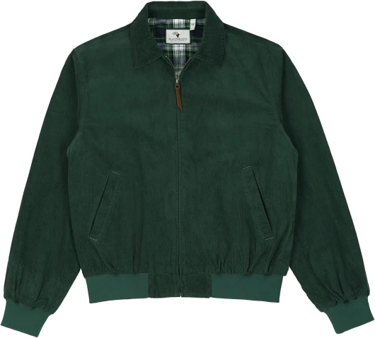 Men's Corduroy Jacket with Full Flannel Lined,Zip Up Casual Vintage Outerwear Coat,100% Cotton Moss Medium