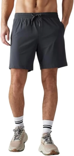 7" Pursuit Short - Mens Lined Workout Short, Lightweight, All-Way Stretch Gym Short with Medium Compression Liner XX-Large Asphalt