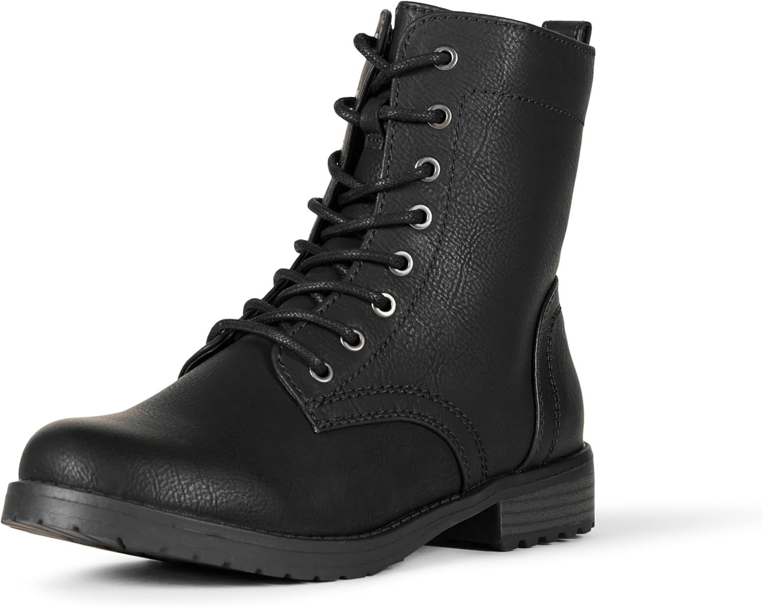 Women's Lace-Up Combat Boots 9 Black