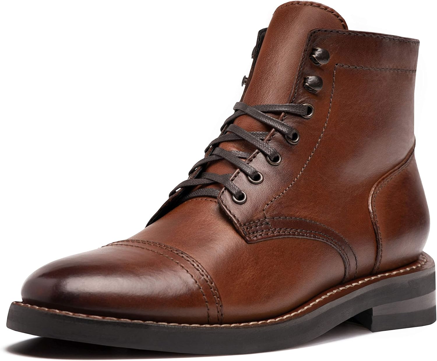 Captain Men's Lace-up Boot 7 Brandy