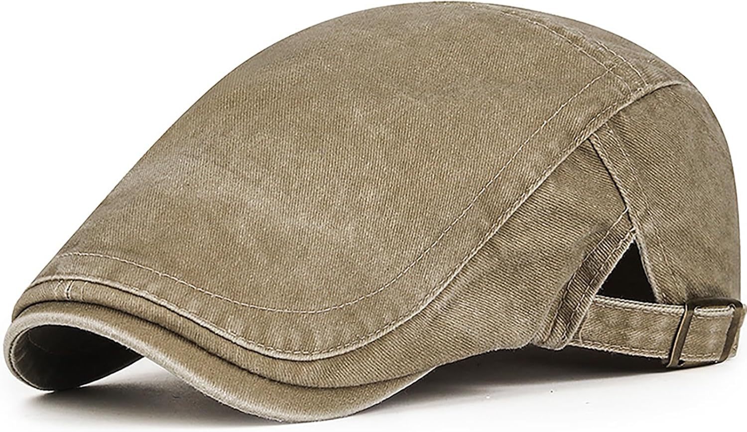 Men's Newsboy Hats Flat Ivy Gatsby Cap Irish Cabbie Driving Golf Hunting Hat Beige One Size