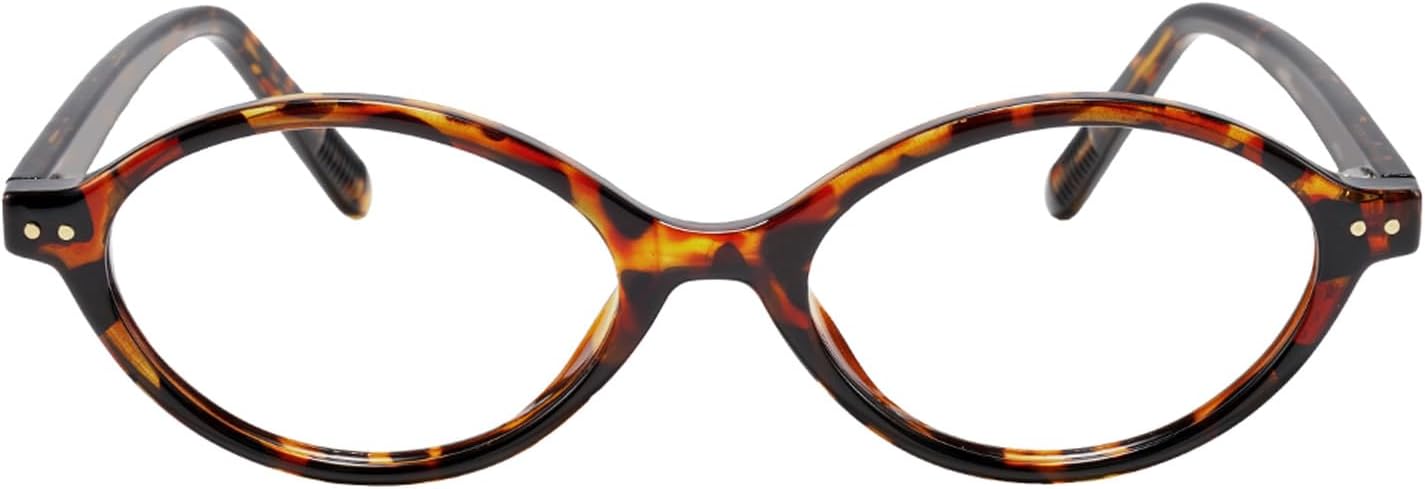Olisa Blue Light Blocking Glasses for Women Men,Oval Glasses Frame Bluelight Glasses for Gaming/Computer/Screen 01 - Whiskey Tortoise