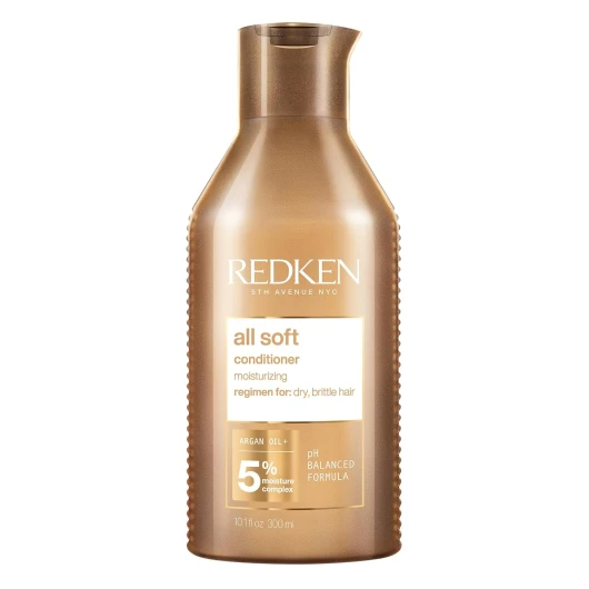 Redken All Soft Conditioner - Moisturizes and Deeply Hydrates- Softens, Smooths, and Adds Shine 10.1 Fl Oz (Pack of 1)