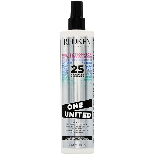 Redken One United All-In-One Leave In Conditioner - Multi-Benefit Treatment For All Hair Types, Heat Protectant Spray, Paraben-Free 13.5 Fl Oz (Pack of 1)