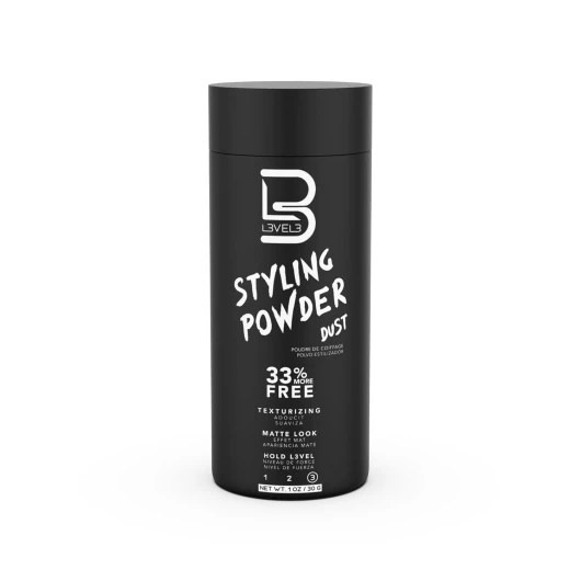 L3 Level 3 Styling Powder - Natural Look Mens Powder - Easy to Apply with No Oil or Greasy Residue Small - 30 Grams