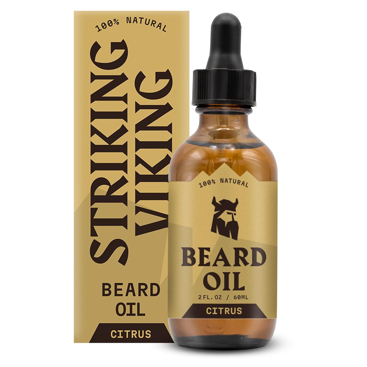 Citrus Beard Oil for Men - 2 Fl Oz, Citrus Scented - Moisturizing & Softening Formula With Jojoba, Argan & Tea Tree Oil Citrus 2 Fl Oz (Pack of 1)
