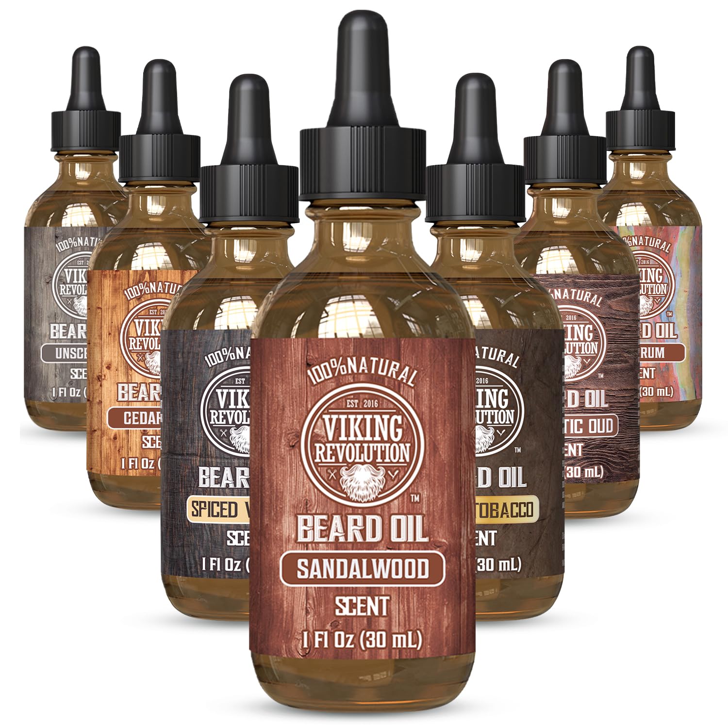 Sandalwood Beard Oil for Men - Natural Mens Beard Oil with Argan Oil and Jojoba Oil - Beard Softener, Strengthens and Moisturizes - Beard Conditioner for Men (Sandalwood, 1 Pack) Sandalwood 1 Fl Oz (Pack of 1)