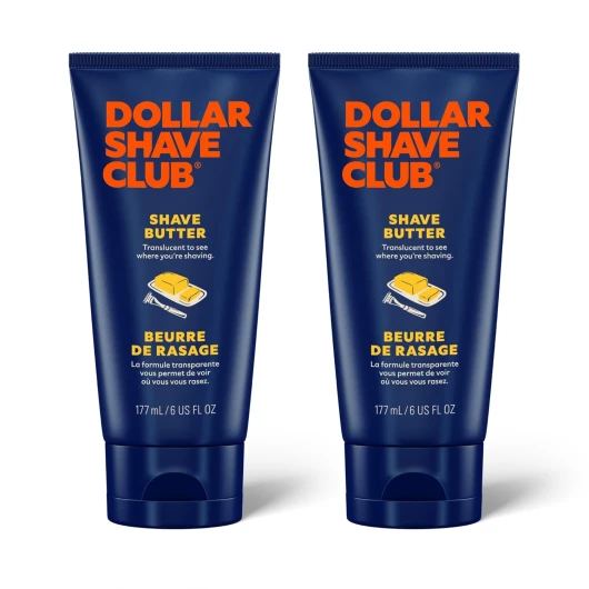 Shave Butter 2-Pack - For Sensitive Skin, A Translucent Shaving Cream & Gel Alternative, Designed For A Gentle Glide, Helps To Fight Razor Bumps and Ingrown Hairs, Blue