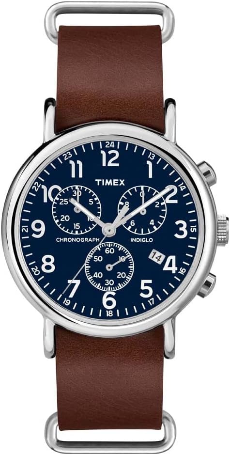 Men's Weekender 40mm Watch Brown/Blue/Silver-Tone
