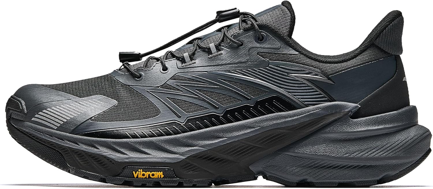Men’s Wilderness 2.0 Trail Running Shoes Outdoor Water-Resistant Hiking Shoes Black 11