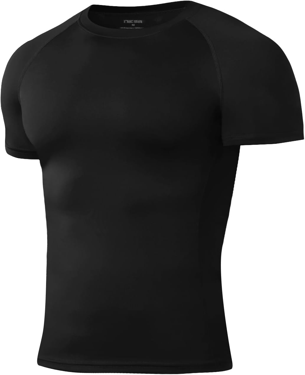 Men's Compression Shirts, Compression Shirts for Men Short Sleeve Athletic, Quick Dry Workout T Shirts Base Undershirt Medium A-black