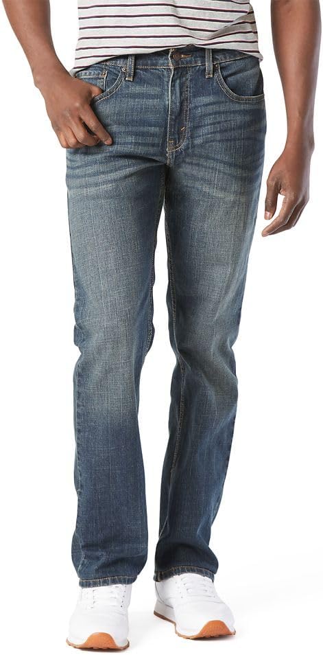 Men's Relaxed Fit Flex Jeans (Available in Big & Tall) Standard 42W x 30L Headlands