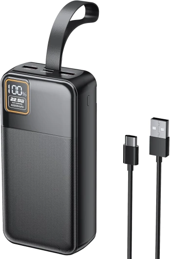 42000mAh Portable Charger, 22.5W Power Bank with LED Flashlight - USB C Fast Charging External Battery Pack, LED Display Portable Phone Charger for iPhone 16/15/14/13, Android, Samsung,etc
