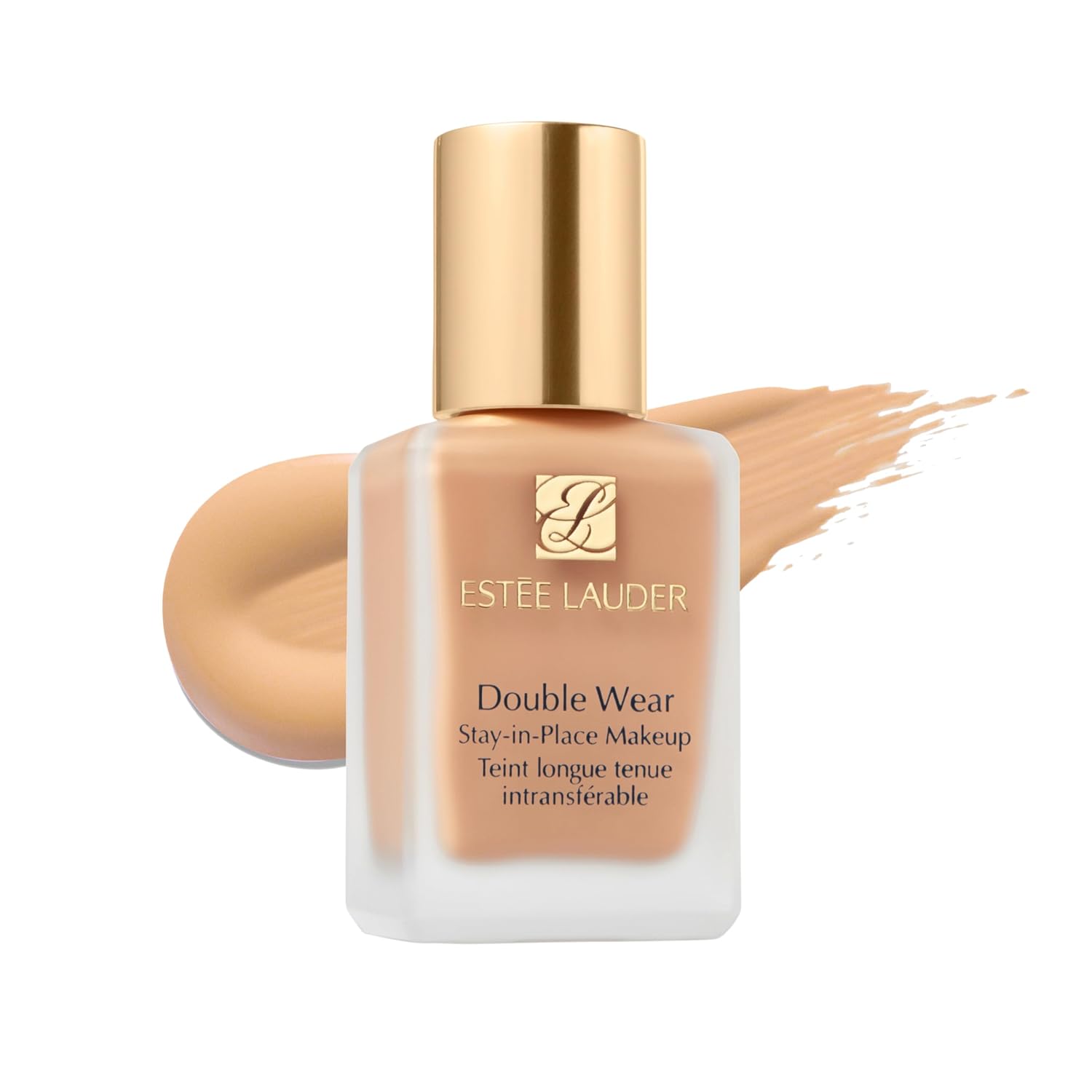 Estée Lauder Double Wear Stay-in-Place 24-Hour Long-Wear Matte Foundation Makeup, 1 Fl Oz Light Intensity 1N1 Ivory Nude - Neutral peach undertones