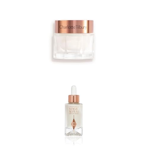 Charlotte Tilbury Magic Cream Face Moisturizer (30ml) with Magic Face Serum Crystal Elixir (8ml)