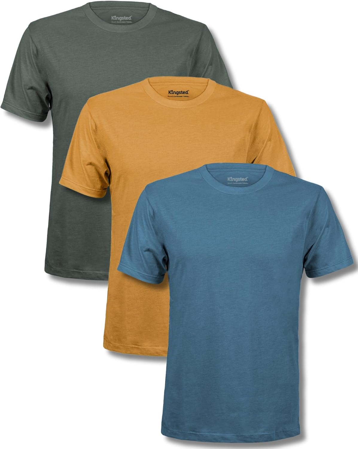 T-Shirts for Men Pack - Royally Comfortable - Super Soft Premium Fabric - Well-Crafted Classic Tee Large Royal 3 Pack