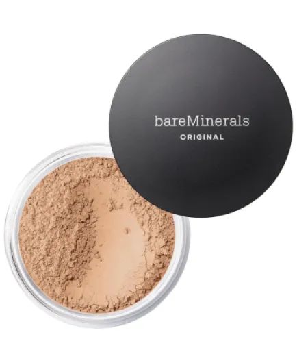 BareMinerals Original Loose Powder Foundation SPF 15, Clean Mineral Powder Face Makeup, Sheer-to-Full Coverage, Talc-Free, Non-Comedogenic, Vegan 12 Medium Beige 0.28 Ounce (Pack of 1)