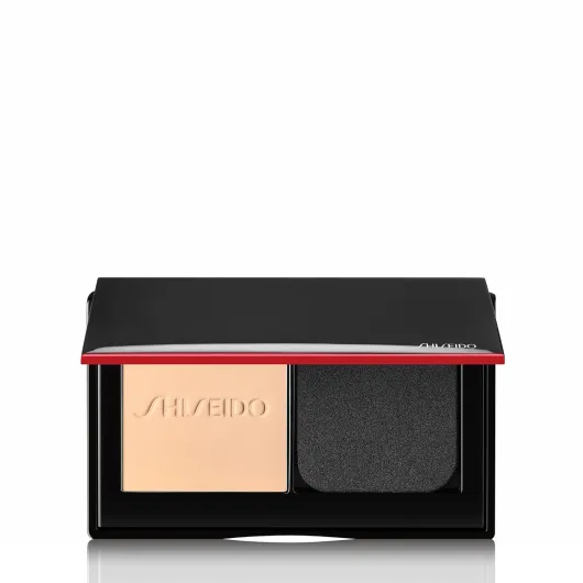 Shiseido Synchro Skin Self-Refreshing Custom Finish Powder Foundation - 24-Hour Sheer-to-Medium Buildable Coverage with Shine Control - Smudge Proof & Non-Comedogenic 130 - Opal