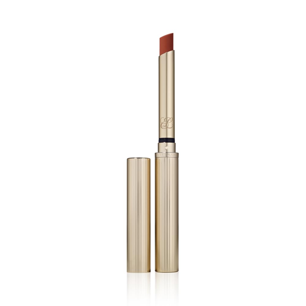 Estée Lauder Pure Color Explicit Long-Lasting Silk Matte Lipstick for Women -12-Hour Wear 106 Double or Nothing - A burnt brown with warm undertones