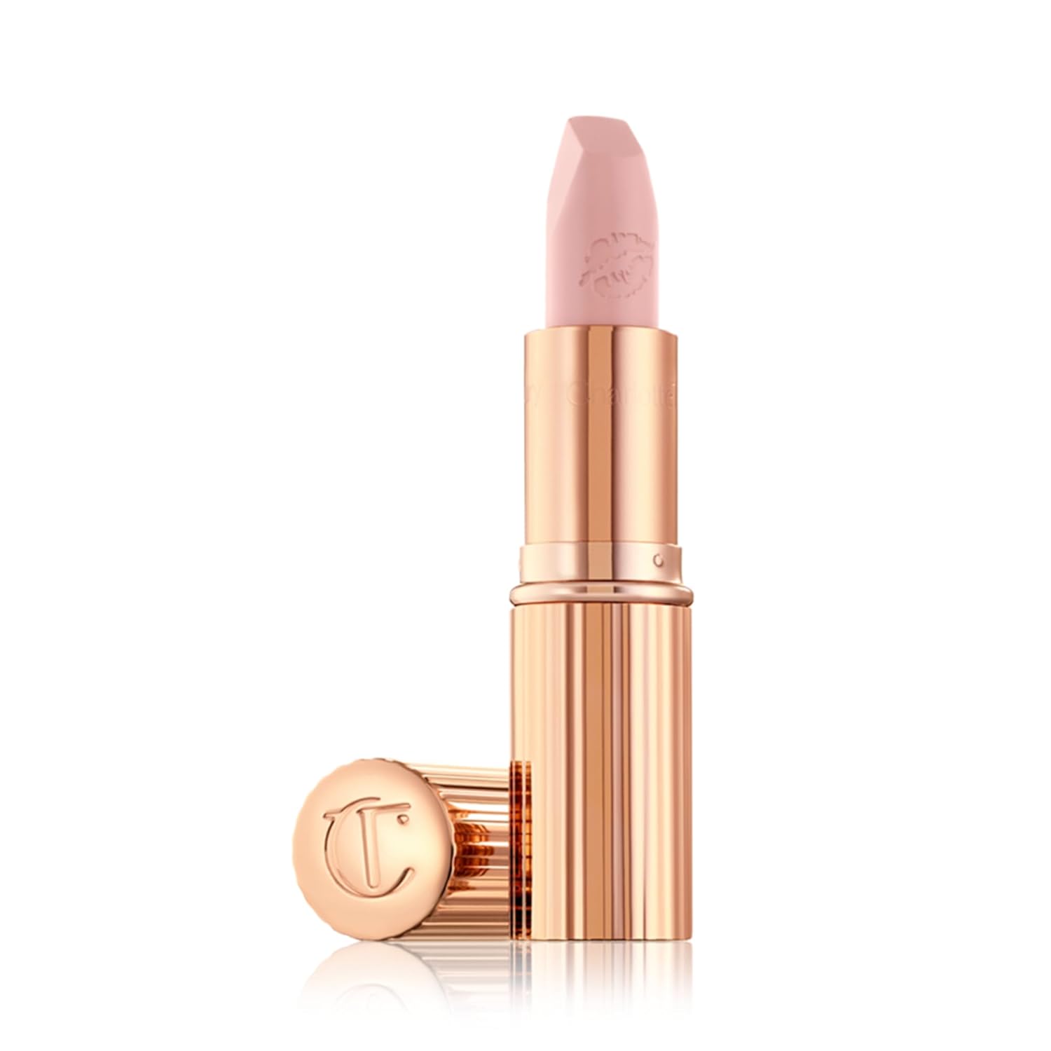 Charlotte Tilbury Hot Lips Lipstick - Hydrating, Long Lasting Lipstick with Orchid & Antioxidant Extracts - Buildable Satin Finish for Fuller-Looking Lips Kim K.W - nude