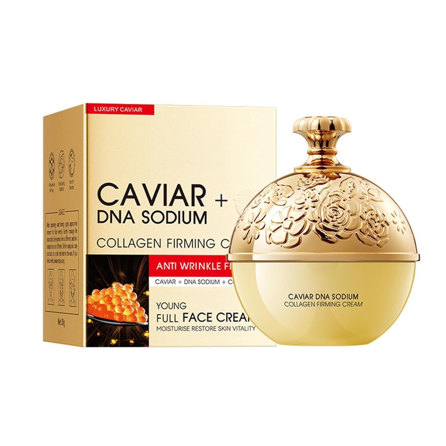 Caviar DNA Sodium Collagen Firming Cream Moisturizing Moisturizing Cream 30g (1pc) 1 Ounce (Pack of 1)