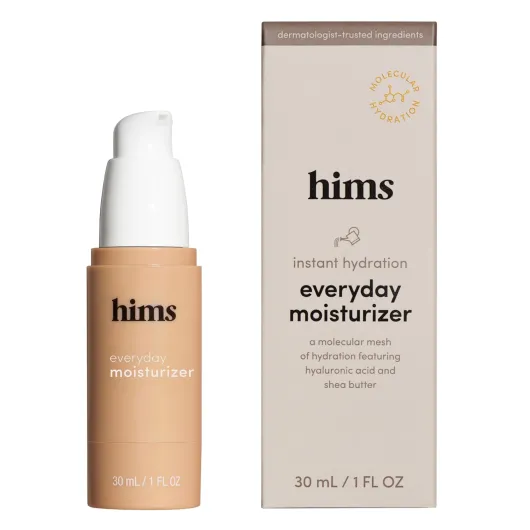 Hims Everyday Moisturizer for Men - Lightweight, Hydrating Men's Face Moisturizer with Hyaluronic Acid and Shea Butter - 1 fl oz 1 Fl Oz (Pack of 1)