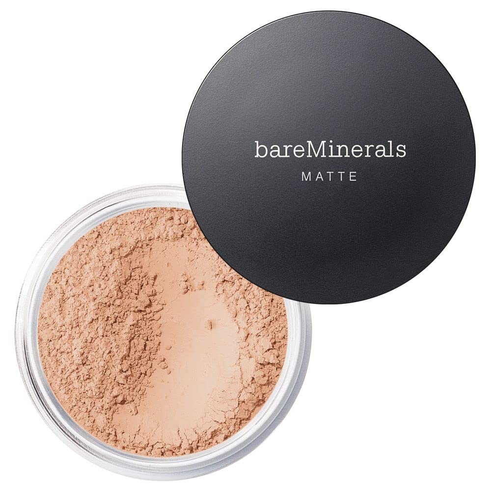 BareMinerals Original Matte Loose Powder Foundation SPF 15, Clean Mineral Powder Face Makeup, Sheer-to-Full Coverage, Reduces Shine, Talc-Free, Non-Comedogenic, Vegan 10 Medium