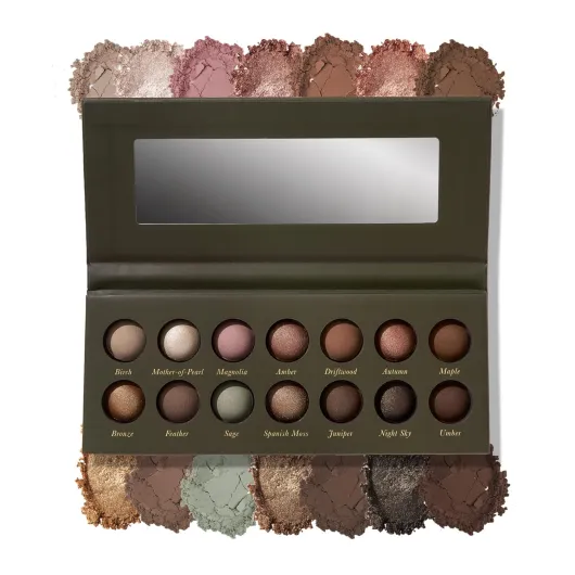 The Delectables Earthy Essentials Baked Eyeshadow Palette - 14 Pigmented Eyeshadows Blendable Natural Look 01 Earthy Essentials