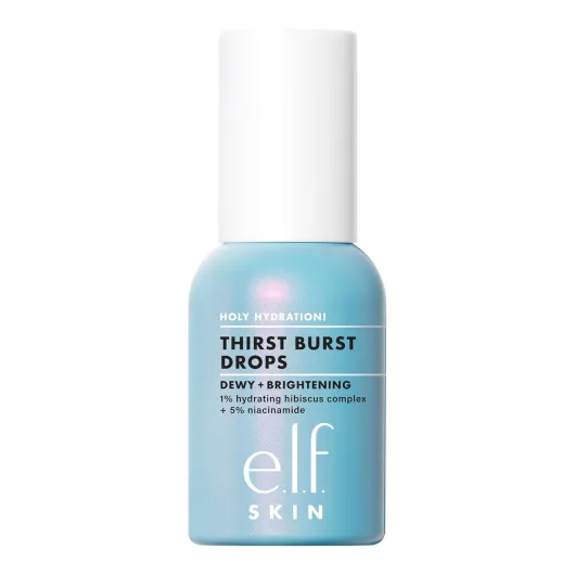 E.l.f - SKIN Holy Hydration! Thirst Burst Drops, Serum For A Radiant Complexion Instantly & Over Time, Made With Hyaluronic Acid, Vegan & Cruelty-Free 1 Fl Oz (Pack of 1)