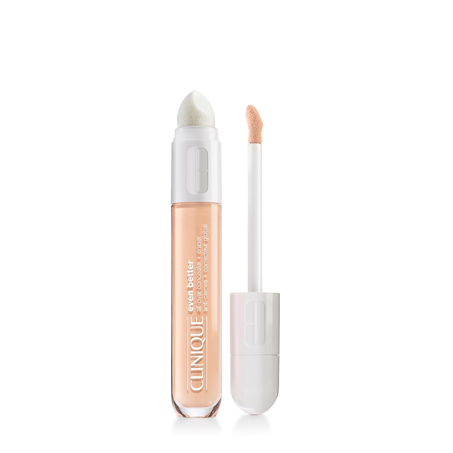 Clinique Even Better All-Over Full Coverage Concealer + Eraser Makeup For Dark Undereye Circles - With Hyaluronic Acid + Caffeine - Hydrating, Brightening + Depuffing AD Linen CN 08 - very fair, cool-neutral undertones
