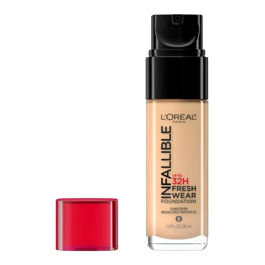 L'Oreal Paris Makeup Infallible Up to 32 Hour Fresh Wear Lightweight Foundation, 440 Natural Rose, 1 Fl Oz, Packaging May Vary 440 Natural Rose 1 Fl Oz (Pack of 1)