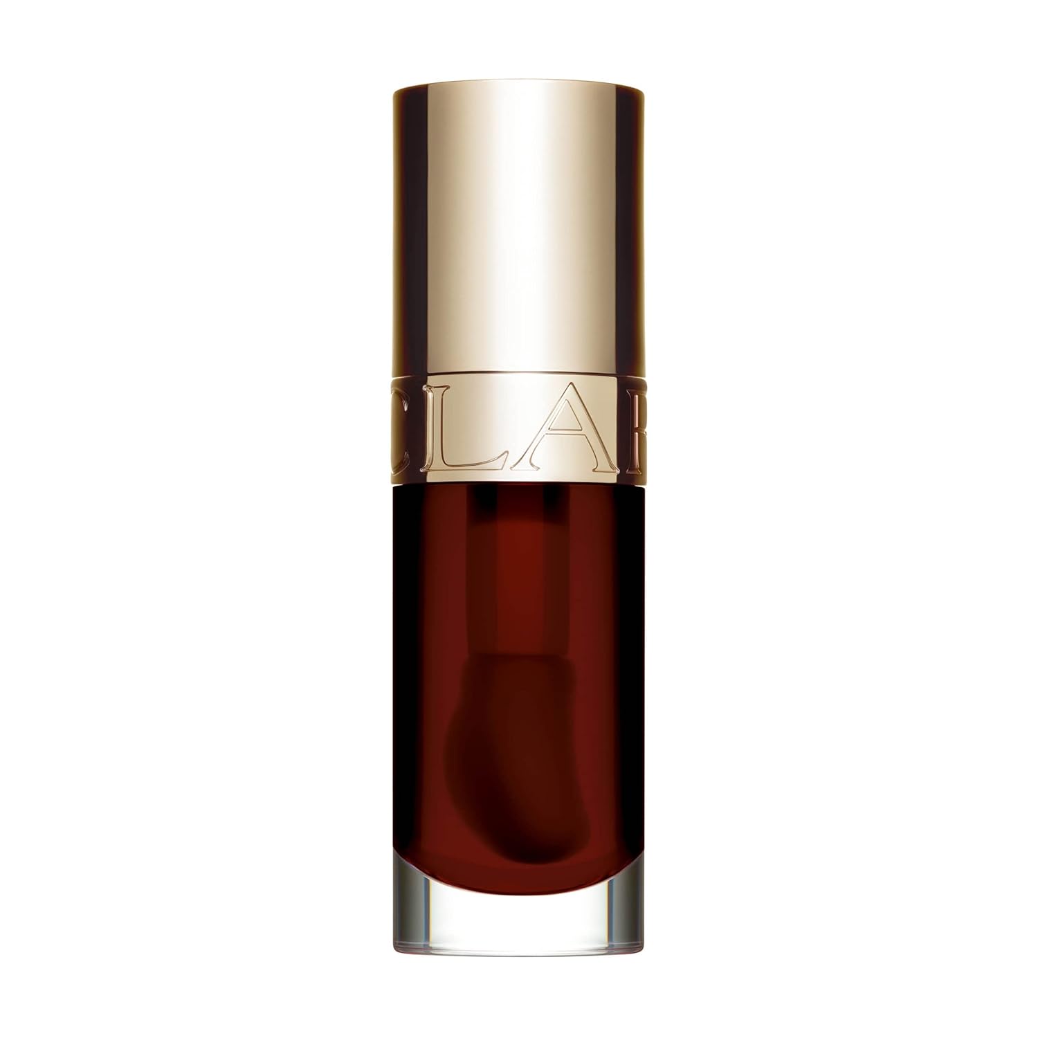 Clarins Lip Comfort Oil - Hydrating, Nourishing and Moisturizing Lip Oil - Sheer, High Shine Finish - Soothes, Comforts and Protects Lips - Visibly Plumps - 93% Natural Ingredients - 0.2 Ounces 09 Chocolate - Sheer red brown