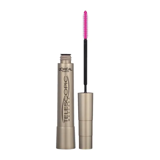 L'Oreal Paris Makeup Telescopic Original Lengthening, Lash Separating Mascara with Dual Precision Brush, Washable, Black, 0.27 Fl Oz., 1 Count Washable Black 0.27 Fl Oz (Pack of 1)