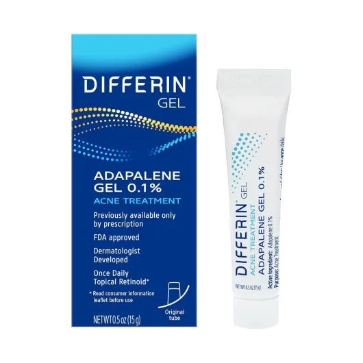 Acne Treatment Gel, 30 Day Supply, Retinoid Treatment for Face with 0.1% Adapalene, Gentle Skin Care for Acne Prone Sensitive Skin, 15g Tube (Packaging May Vary) Tube 30 Day Supply