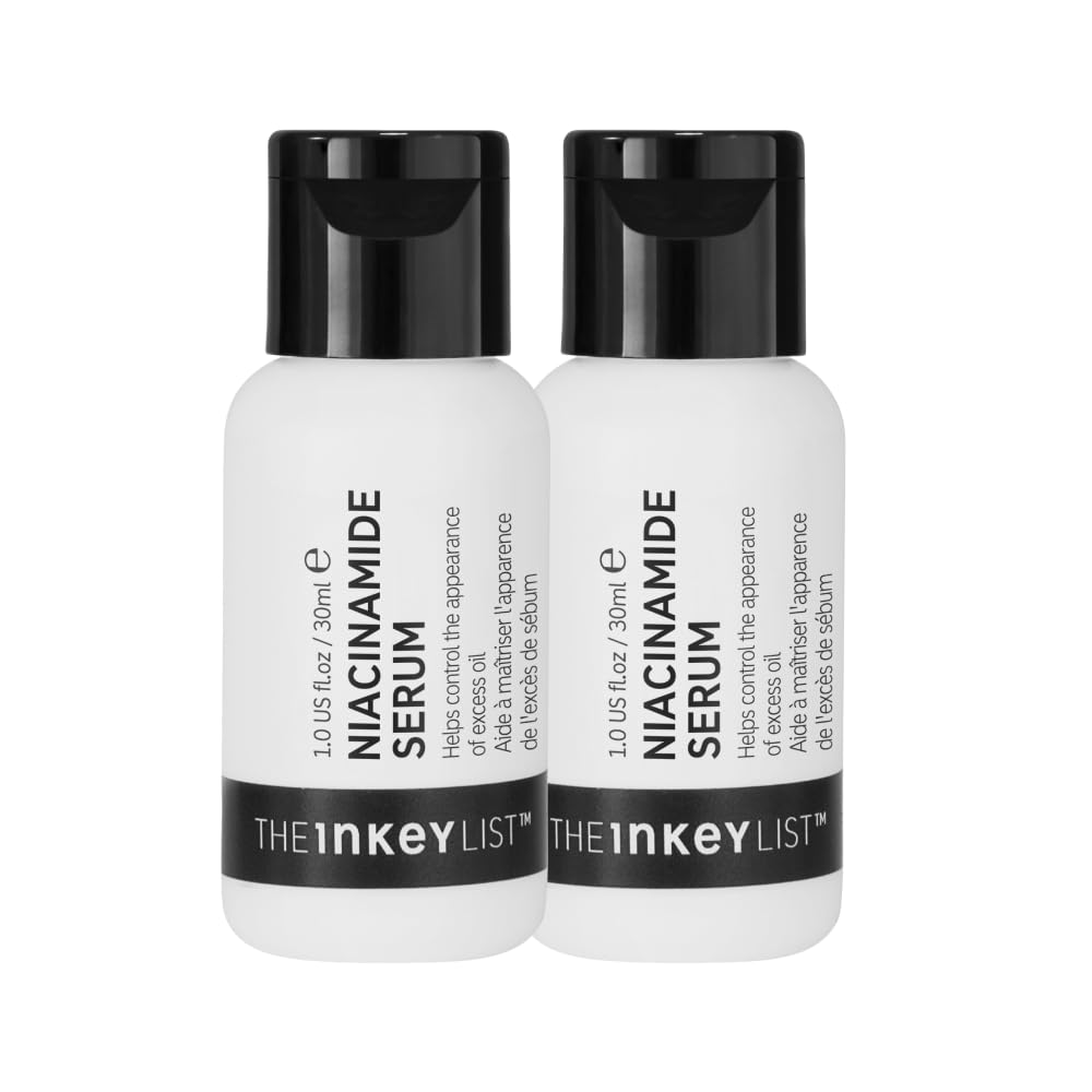 10% Niacinamide Serum, Lightweight Oil Control Serum Helps with Blemishes and Appearance of Redness, Hydrating 1% Hyaluronic Acid 30ml, 1 fl oz (2 Pack) 1 Fl Oz (Pack of 2)