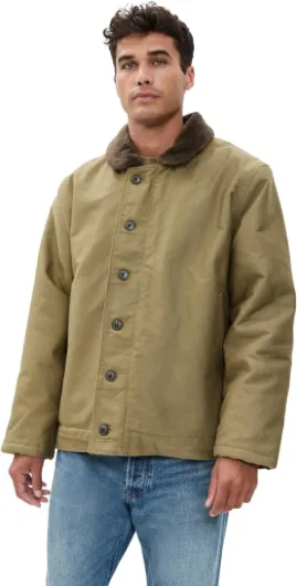 Men's 1940s N-1 Deck Jacket X-Large Khaki