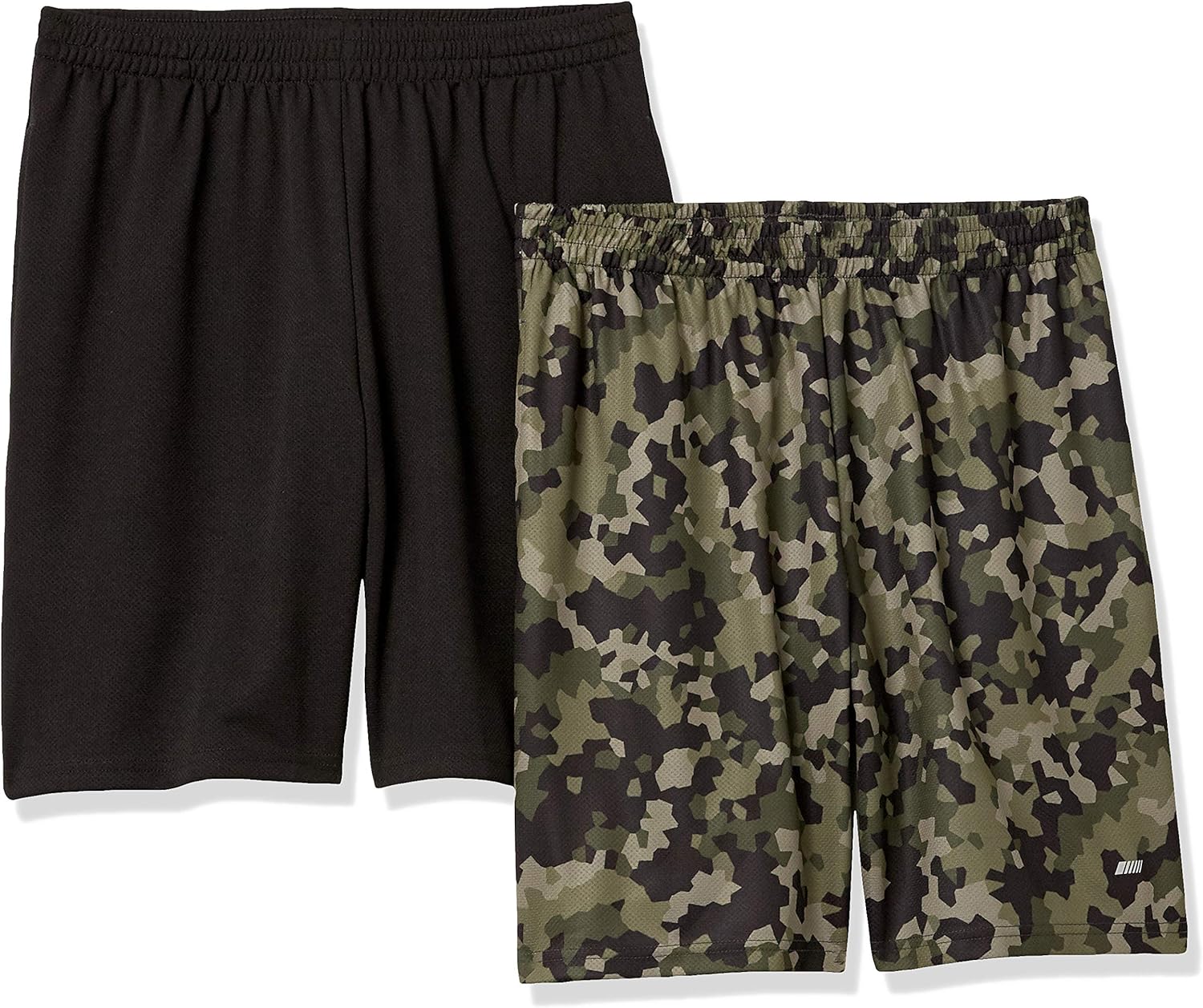 Mens Performance Tech Loose-Fit Shorts (Available in Big & Tall) XX-Large Black/Green Geo Camo
