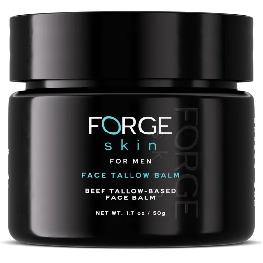 ® Wrinkle Defense Beef Tallow Balm for Men [TALLOW-BASED] Moisturizer for Face Hydration - Hydrating Anti Aging Skin Cream - Natural Facial Skincare Lotion with Essential Oils (1.7 OZ) Plain 1.7 Ounce (Pack of 1)