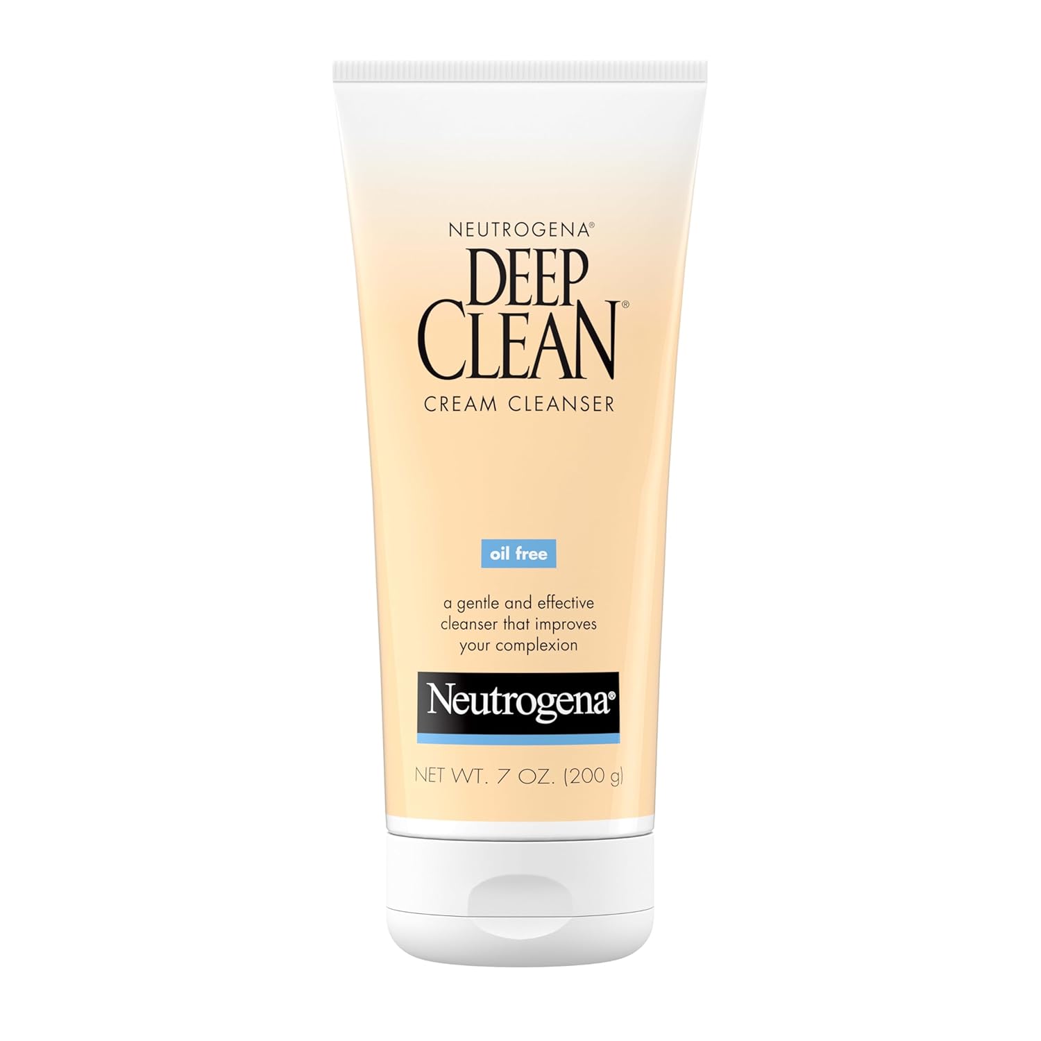 Deep Clean Daily Facial Cream Cleanser with Beta Hydroxy Acid to Remove Dirt, Oil & Makeup, Alcohol-Free, Oil-Free & Non-Comedogenic, 7 fl - oz 7 Fl Oz (Pack of 1) Cream