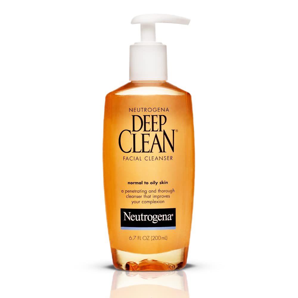 Deep Clean Daily Facial Cleanser with Beta Hydroxy Acid for Normal to Oily Skin, Alcohol-Free, Oil-Free & Non-Comedogenic, 6.7 fl - oz Unscented 6.7 Fl Oz (Pack of 1)