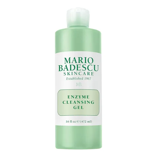 Mario Badescu Enzyme Cleansing Gel Face Wash, Oil-Free Facial Cleanser with Papaya Enzyme & Grapefruit Extract, Exfoliating Skin Care for All Skin Types, Removes Excess Oil & Impurities 16 Fl Oz