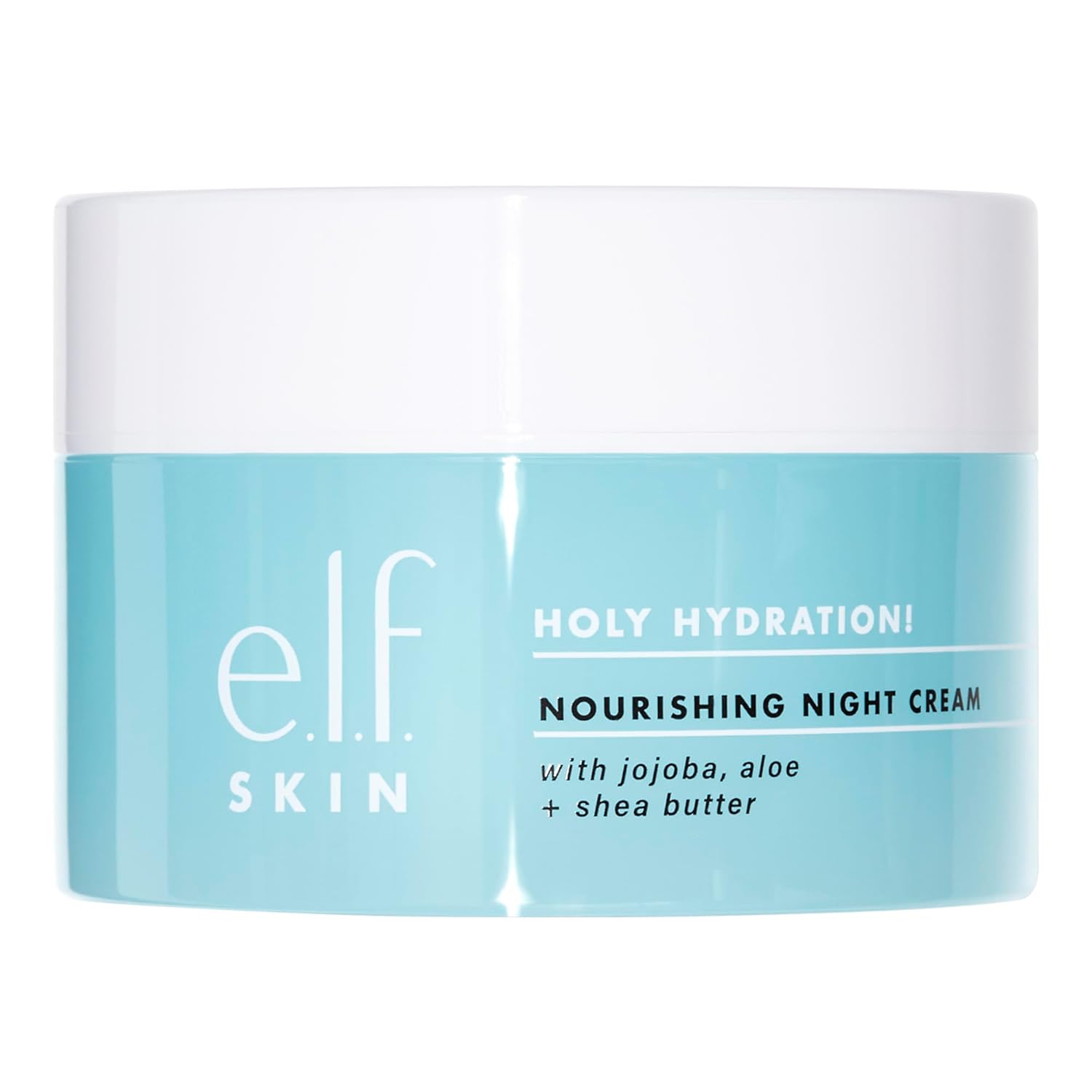 E.l.f - SKIN Holy Hydration! Nourishing Night Cream, Ultra-Hydrating Moisturizer, Infused with Shea Butter, Soothes Skin, 1.76 Oz (Packaging May Vary)