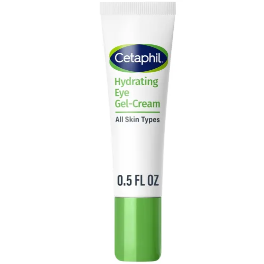 Hydrating Eye Gel-Cream, With Hyaluronic Acid, 0.5 Fl oz, Brightens and Smooths Under Eyes, 24 Hour Hydration for All Skin Types, (Packaging May Vary)
