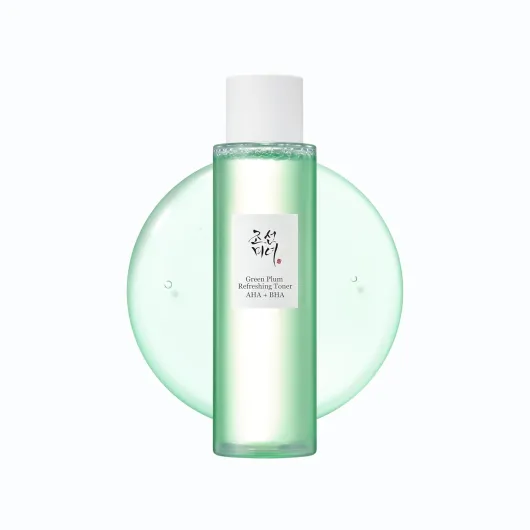 Green Plum AHA BHA Toner Refreshing Facial Essence Moisturizer Mild Exfoliating Salicylic Acid for All Skin Types, Korean Skin Care for Men Women 150ml 5.27 fl.oz