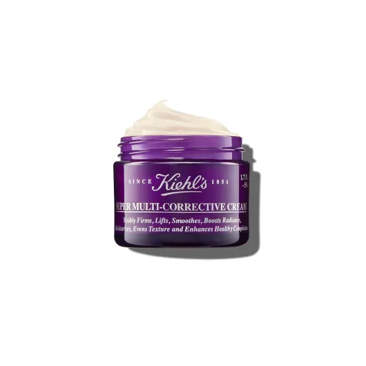 Kiehl's Super Multi-Corrective Cream, Anti-Aging Wrinkle Reducing Face and Neck Cream, Evens Skin Tone, Smooths Skin Texture, Fast-Absorbing and Lightweight, For All Skin Types, Paraben-free 1.7 Fl Oz / 50 ml