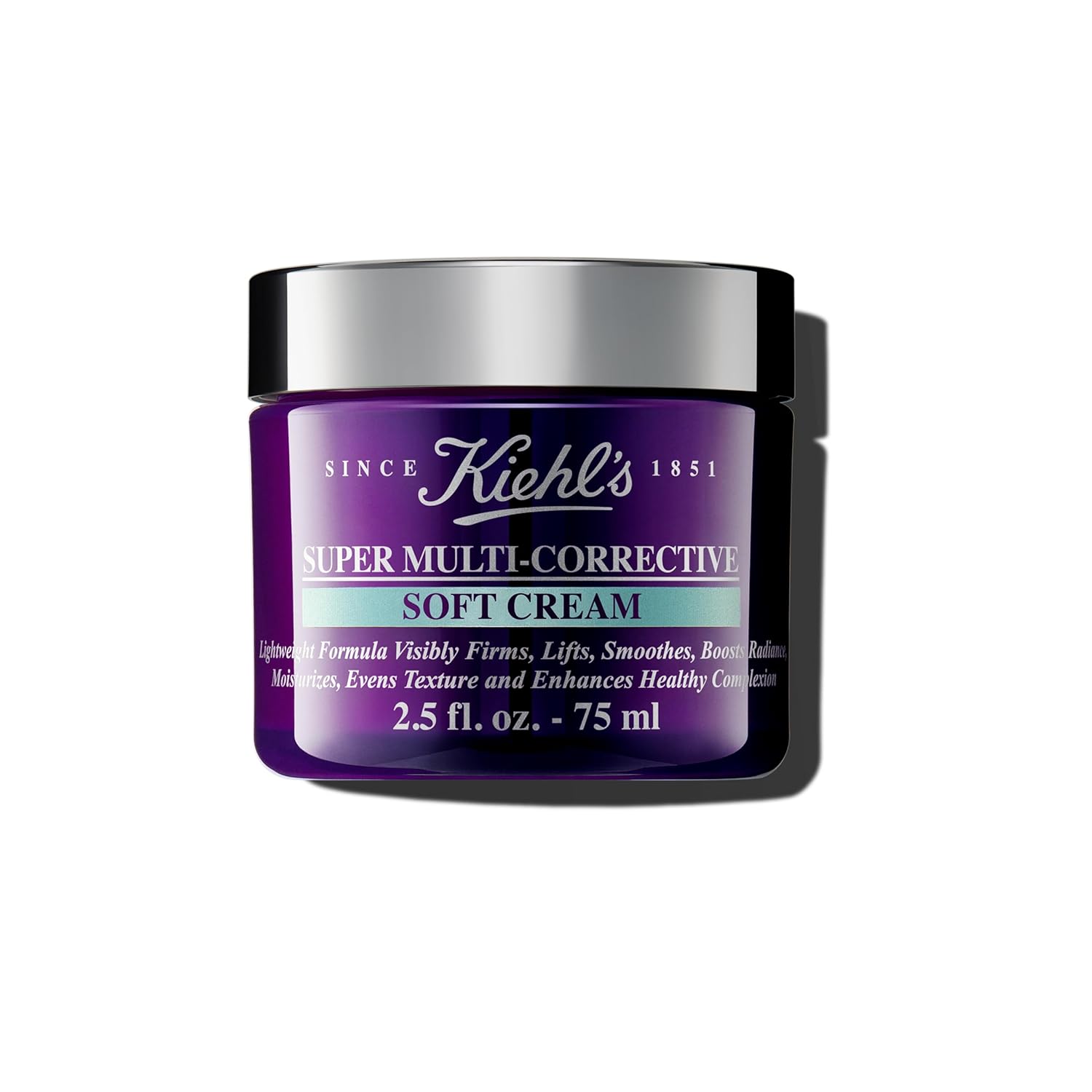 Kiehl's Super Multi-Corrective Soft Cream, Anti-aging Face Moisturizer for Oily/Combination & Sensitive Skin, Restores Firmness, Improves Elasticity, Reduces Fine Lines with Proxylane & Adenosine 2.5 Fl Oz / 75 ml