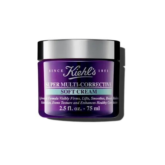 Kiehl's Super Multi-Corrective Soft Cream, Anti-aging Face Moisturizer for Oily/Combination & Sensitive Skin, Restores Firmness, Improves Elasticity, Reduces Fine Lines with Proxylane & Adenosine 2.5 Fl Oz / 75 ml